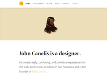 Tablet Screenshot of johncanelis.com